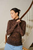 Liza Laceflower Lace Blouse | Neo Noir