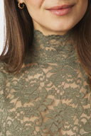 Liza Laceflower Kanten Blouse | Neo Noir