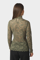 Liza Laceflower Kanten Blouse | Neo Noir