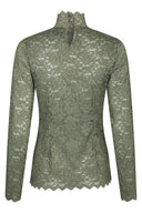 Liza Laceflower Kanten Blouse | Neo Noir