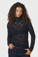 Liza Laceflower Lace Blouse | Neo Noir