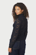 Liza Laceflower Lace Blouse | Neo Noir