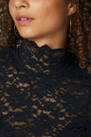 Liza Laceflower Lace Blouse | Neo Noir