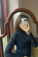 Liza Laceflower Lace Blouse | Neo Noir