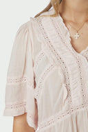 Evienne Voile V-Neck Blouse | Neo Noir