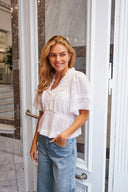 Evienne Voile V-Neck Blouse | Neo Noir
