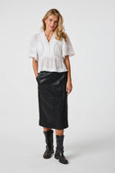 Evienne Voile V-Neck Blouse | Neo Noir
