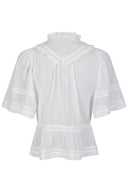 Evienne Voile V-Neck Blouse | Neo Noir