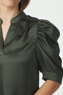 Roella Satijnen V-Hals Blouse | Neo Noir