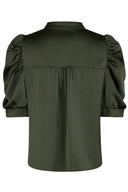 Roella Satijnen V-Hals Blouse | Neo Noir