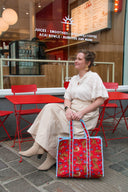 yara-maxi-poplin-rok-dark-sand-neo-noir-modelfoto-vooraanzicht-2