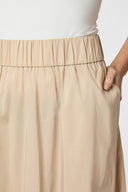 Yara Maxi Poplin Cotton Skirt | Neo Noir
