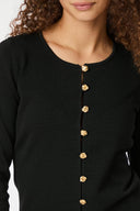 teller-gebreide-cardigan-black-neo-noir-model-vooraanzicht-3