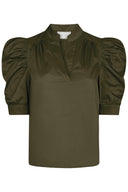 roella-poplin-blouse-army-neo-noir-productfoto-vooraanzicht-1