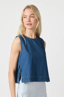 svetlana-denim-jeans-top-blauw-neo-noir-modelfoto-vooraanzicht-2