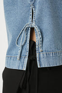 Svetlana Mouwloze Denim Jeans Top