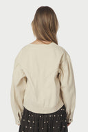 Mavis Korte Cropped Denim Jeans Jas