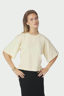 Asha Boxy Centered T-Shirt | Neo Noir