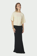 Asha Boxy Centered T-Shirt | Neo Noir