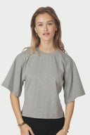 Asha Boxy Centered T-Shirt | Neo Noir