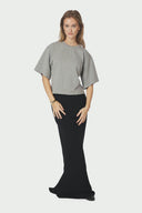 Asha Boxy Centered T-Shirt | Neo Noir