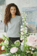 Asha Boxy Centered T-Shirt | Neo Noir