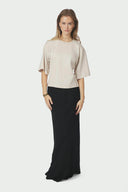 Asha Boxy Centered T-Shirt | Neo Noir