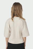 Asha Boxy Centered T-Shirt | Neo Noir