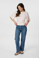 Asha Boxy Centered T-Shirt | Neo Noir