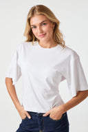 Asha Boxy Centered T-Shirt | Neo Noir