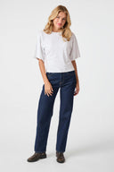Asha Boxy Centered T-Shirt | Neo Noir