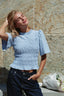 Possini Geruite Smock Blouse