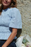 Possini Geruite Smock Blouse