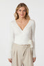Nia Jersey Wrap Blouse