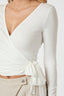 Nia Jersey Wrap Blouse