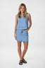 Kessia Denim Jeans Braided Skirt