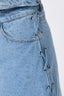 Kessia Denim Jeans Braided Skirt