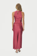 Celinie Maxi Satin Dress | Neo Noir
