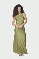 Celinie Maxi Satin Dress | Neo Noir