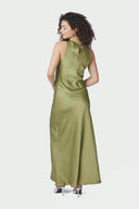 Celinie Maxi Satin Dress | Neo Noir