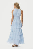 Marli Solid Chiffon Maxi Jurk