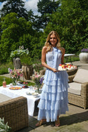 Marli Solid Chiffon Maxi Jurk