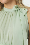 Marli Solid Chiffon Maxi Dress | Neo Noir
