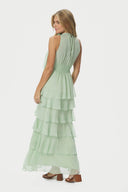 Marli Solid Chiffon Maxi Dress | Neo Noir