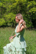 Marli Solid Chiffon Maxi Dress | Neo Noir