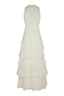 Marli Solid Chiffon Jurk