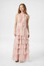 Marli Solid Chiffon Jurk