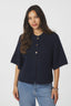 benuta-fluffy-gebreide-cardigan-navy-melange-neo-noir-modelfoto-vooraanzicht-1