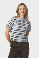 Mulann Gebreide Polo Top | Neo Noir