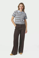 Mulann Gebreide Polo Top | Neo Noir